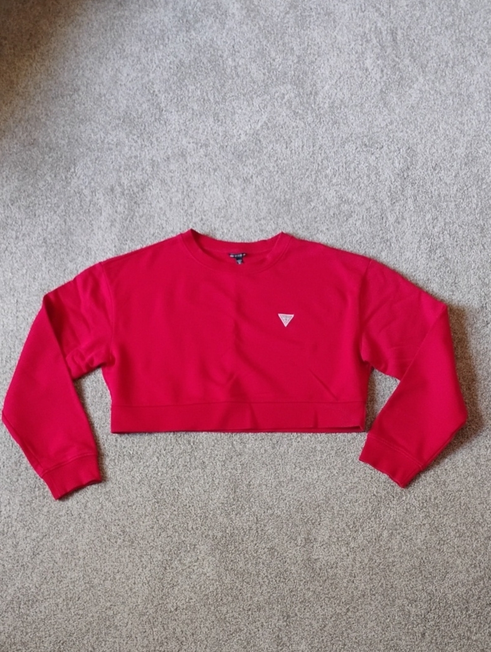 Guess Cropped Crewneck Sweatshirt